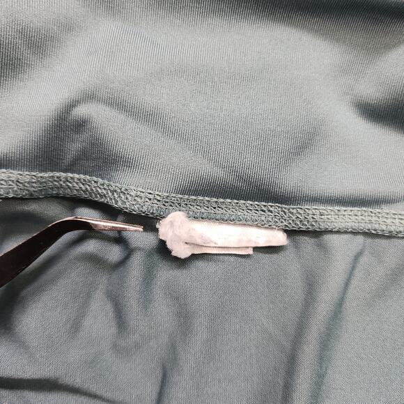 Adidas Leggings Womens S Green Climalite Logo Spellout Athletic Yoga Running Gym - Picture 7 of 12